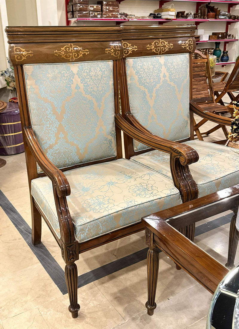 Chair set walnut