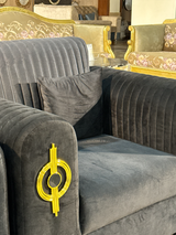 Velvet sofa