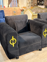 Velvet sofa