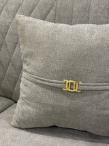 7-seated CNC grey sofa