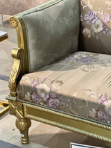 6-seated golden sofa