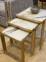 Modern Gold Nesting Side Tables