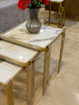 Modern Gold Nesting Side Tables