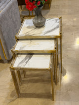 Modern Gold Nesting Side Tables