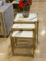 Modern Gold Nesting Side Tables