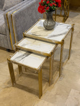 Modern Gold Nesting Side Tables