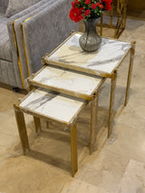 Modern Gold Nesting Side Tables