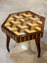 Traditional Wooden Inlay Side Table