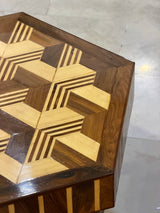 Traditional Wooden Inlay Side Table