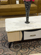 Modern UV Sheet Marble-Top  Center Table