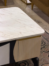 Modern UV Sheet Marble-Top  Center Table