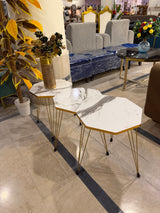 Modern Hexagonal Nesting Side Tables (Set of 3)