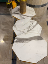 Modern Hexagonal Nesting Side Tables (Set of 3)