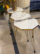 Modern Hexagonal Nesting Side Tables (Set of 3)