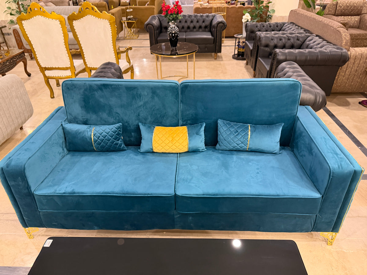 Blue 3 seater