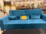 Blue 3 seater
