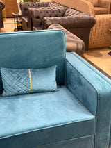 Blue 3 seater