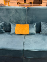 Blue 3 seater