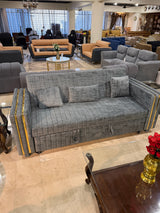 Gray sofa cumbed