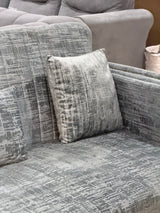 Gray sofa cumbed