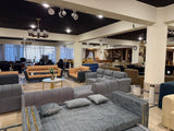 Gray sofa cumbed
