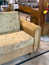Golden sofa cumbed